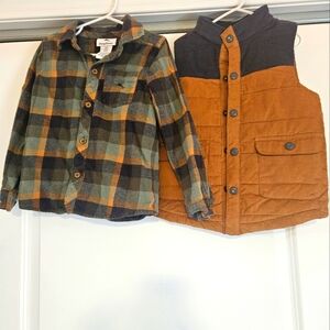 Little boy fall outfit set